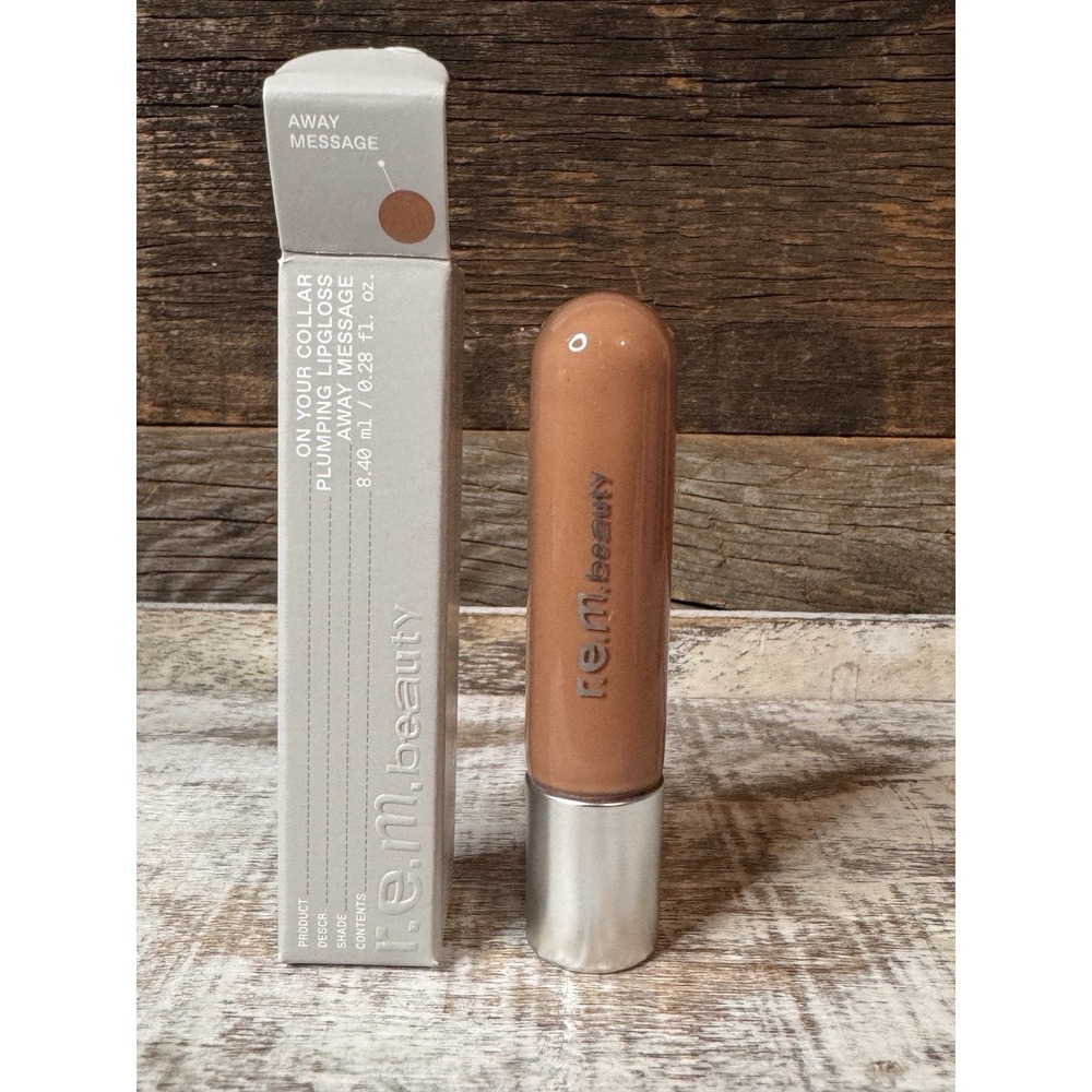 R.E.M. Beauty On Your Collar Plumping Lip Gloss – Away Message | Ariana $20